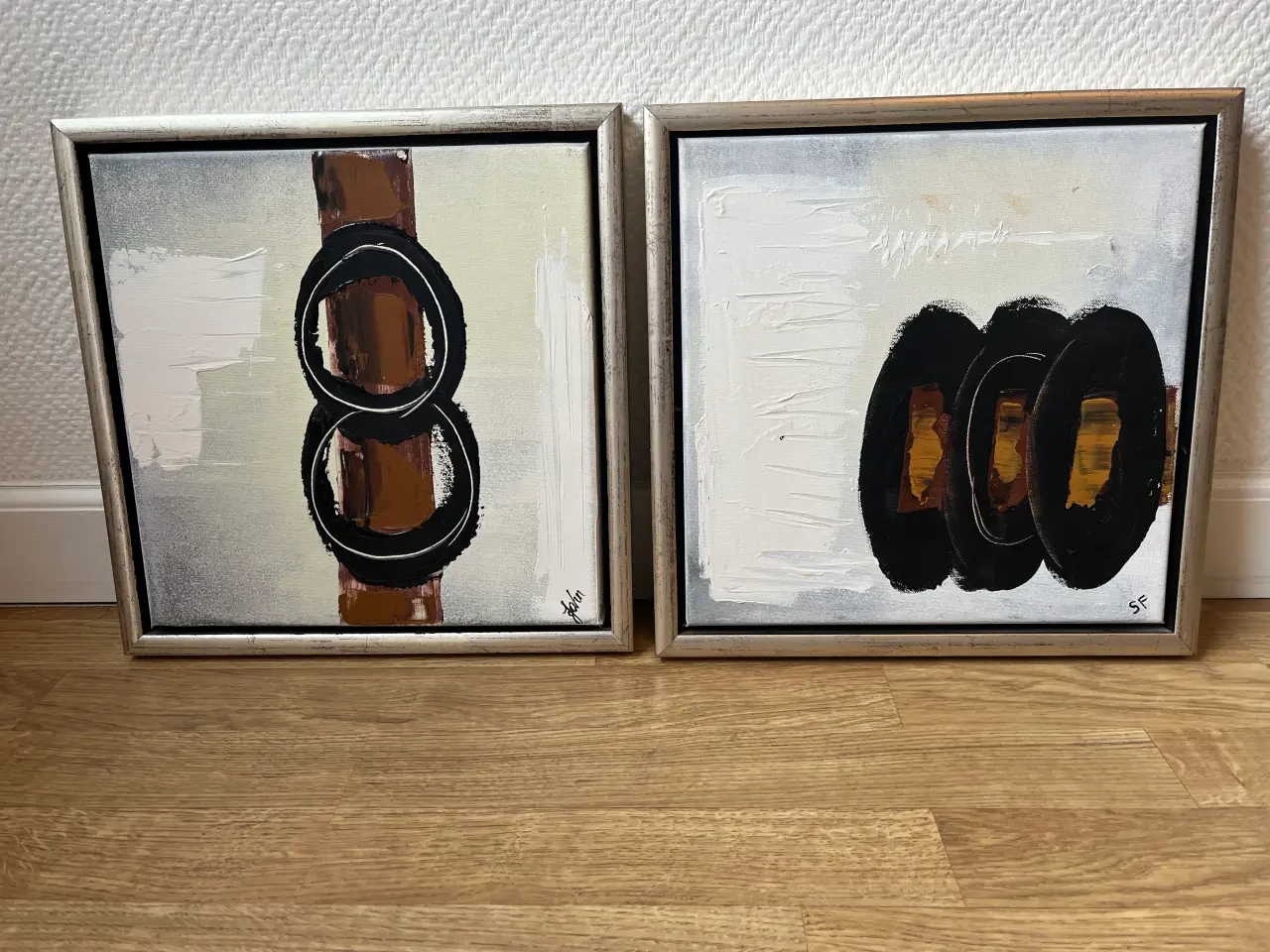Billede 1 - 2 fine malerier mål 30+30.