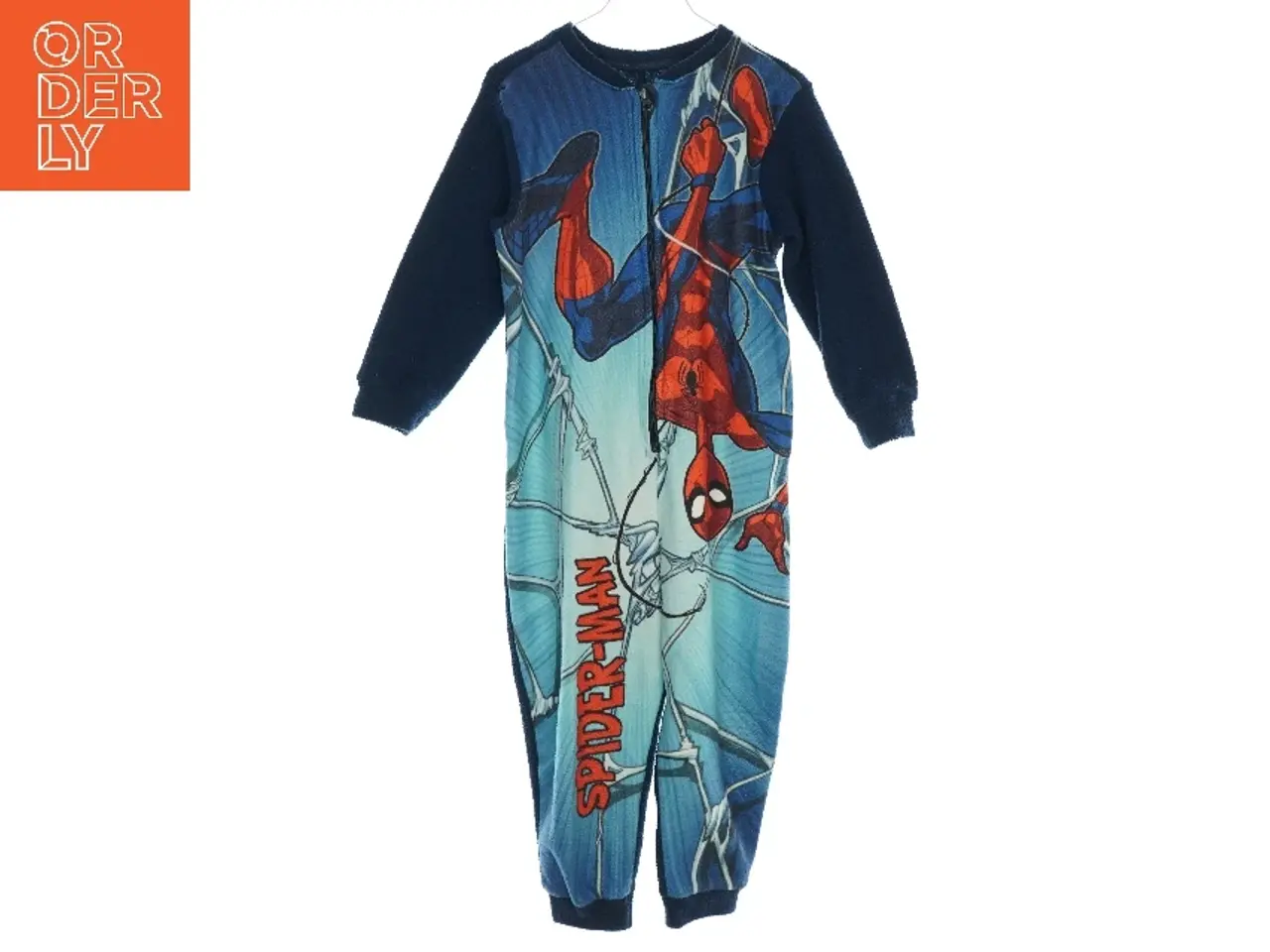 Billede 1 - Flis heldragt med spiderman (str. 5 år)