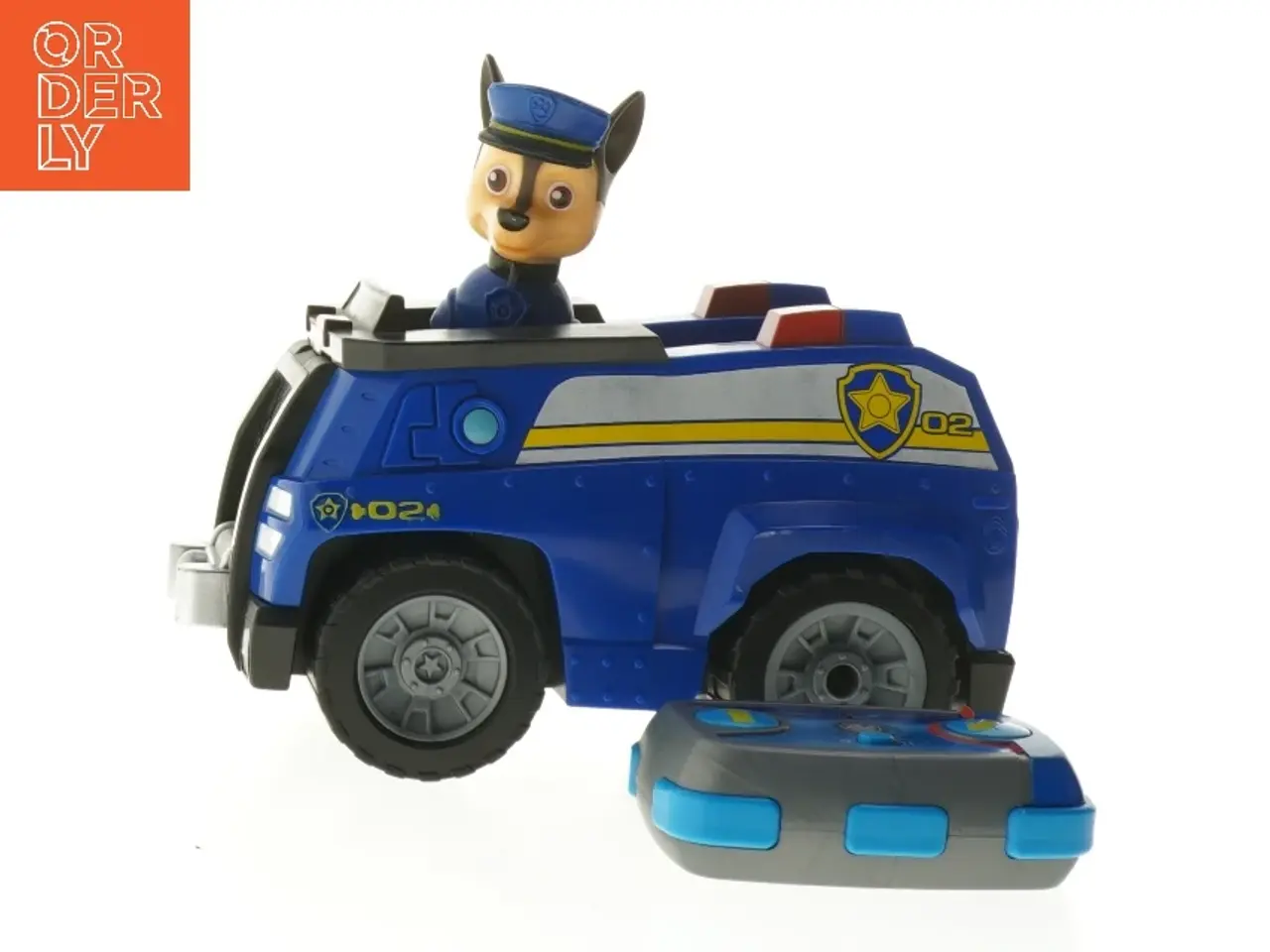 Billede 1 - Fjernstyret Paw Patrol politibil med figur (str. 19 cm)