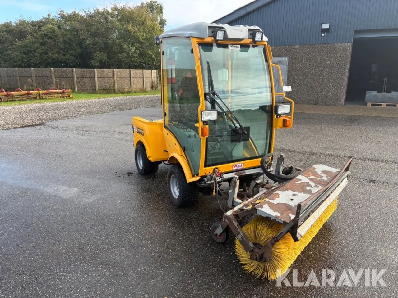 Billede 7 - Redskabsbære Belos Trans Pro 3440 med kost og sneplov