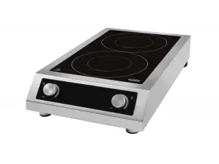 Induktionskogeplade 7 kW – rustfrit stål