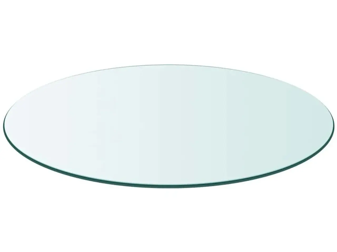 Billede 3 - Rund bordplade i hærdet glas - 60 cm, transparent