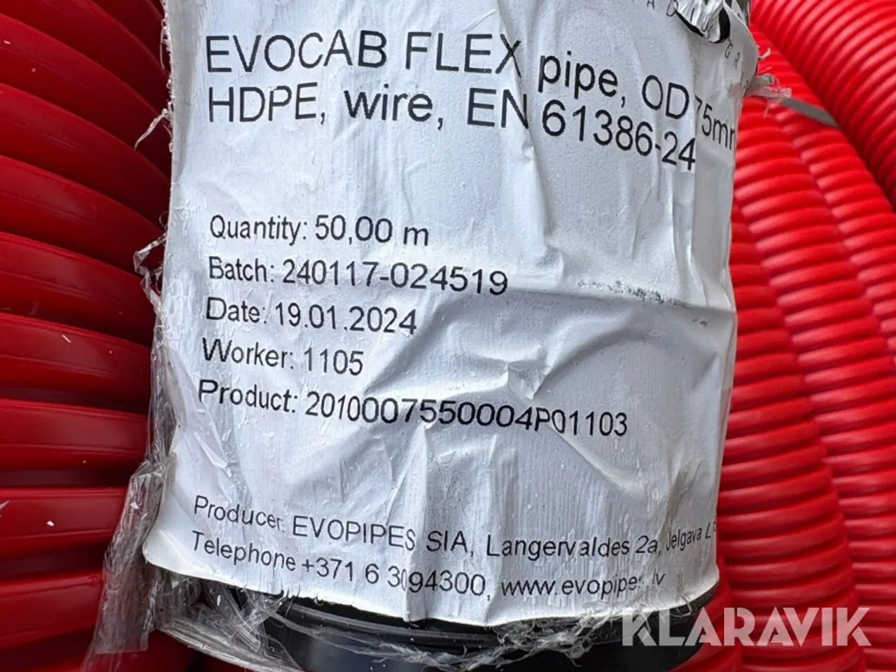 Billede 6 - Kabelbeskyttelsesrør Evopipes EVOCAB FLEX 14 × 50 m