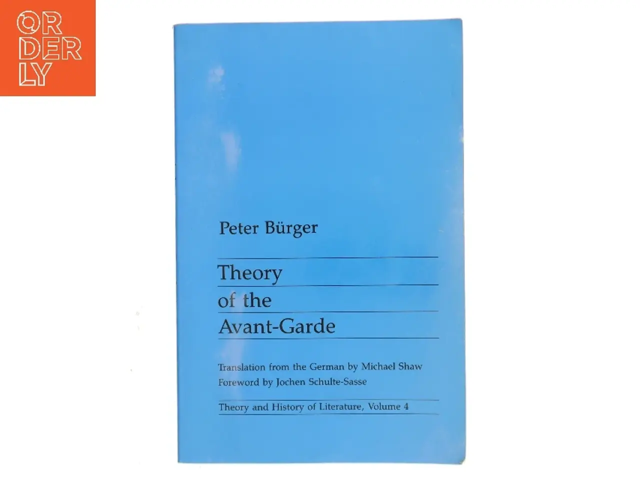 Billede 1 - Theory of the avant-garde af Peter Bürger (Bog)