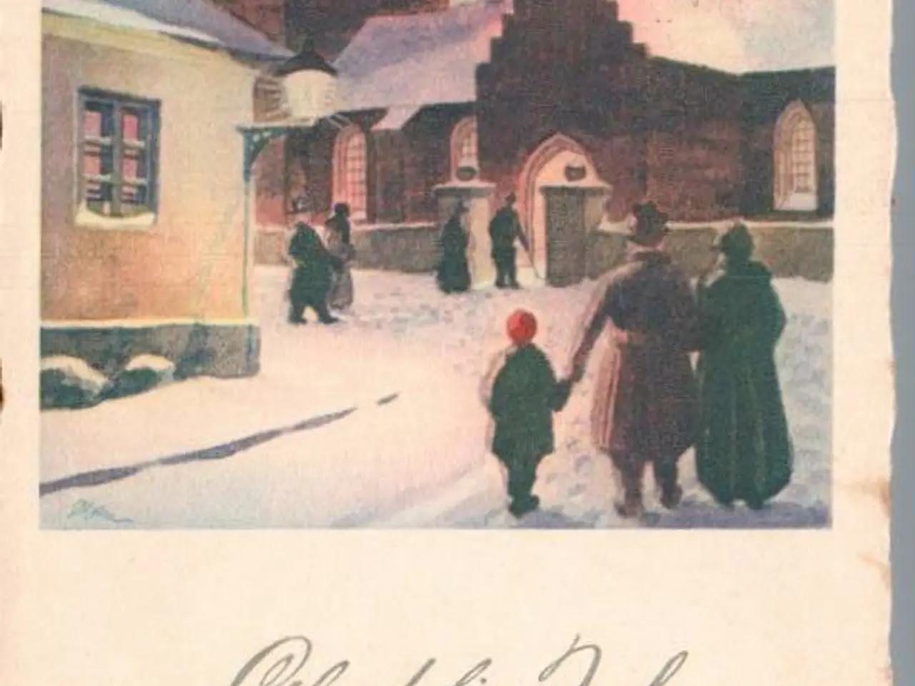 Billede 1 - Holm, Peter  - Glædelig Jul - Postkort  - Brugt