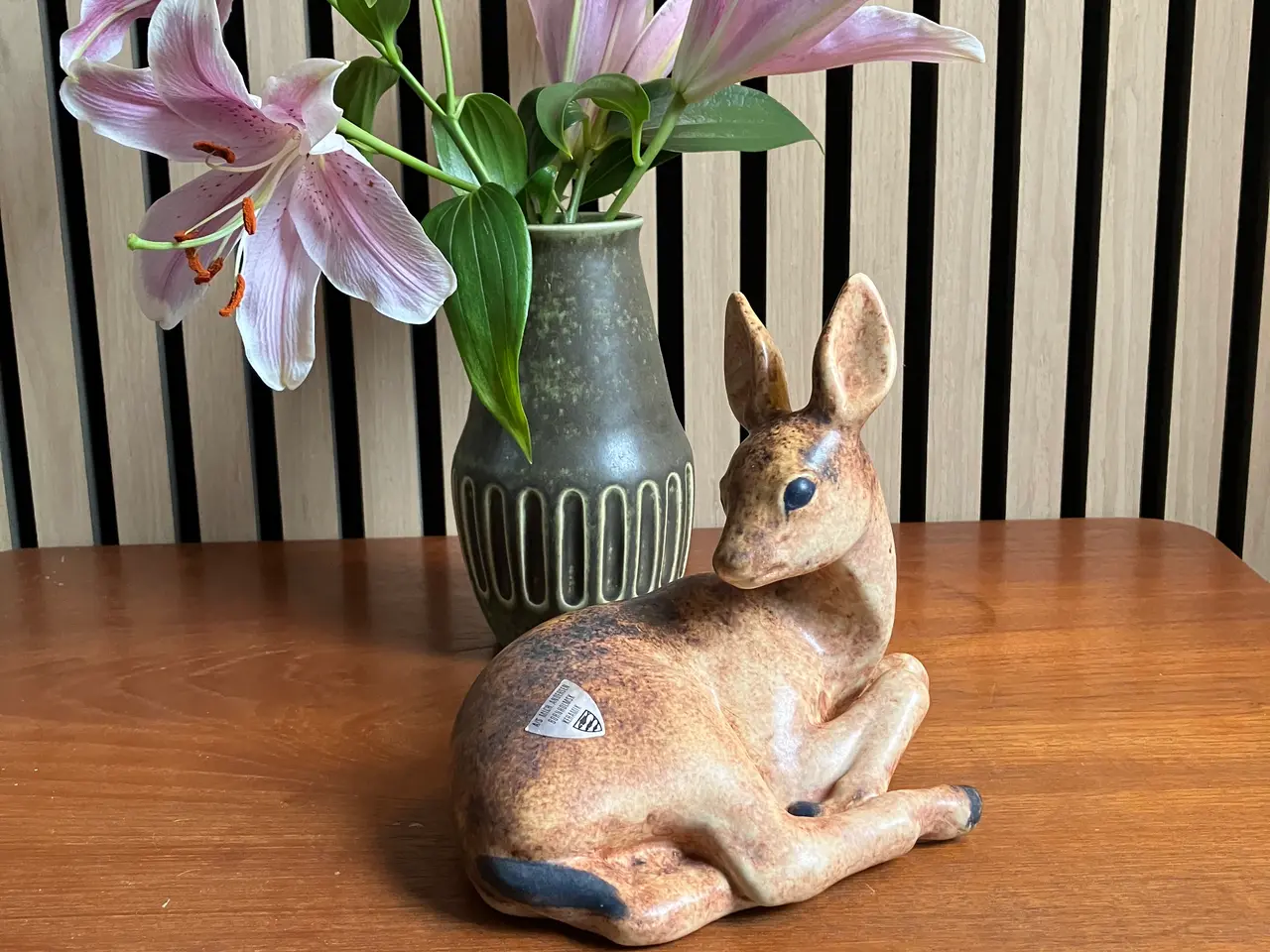Billede 1 - Michael Andersen figur, liggende rådyr