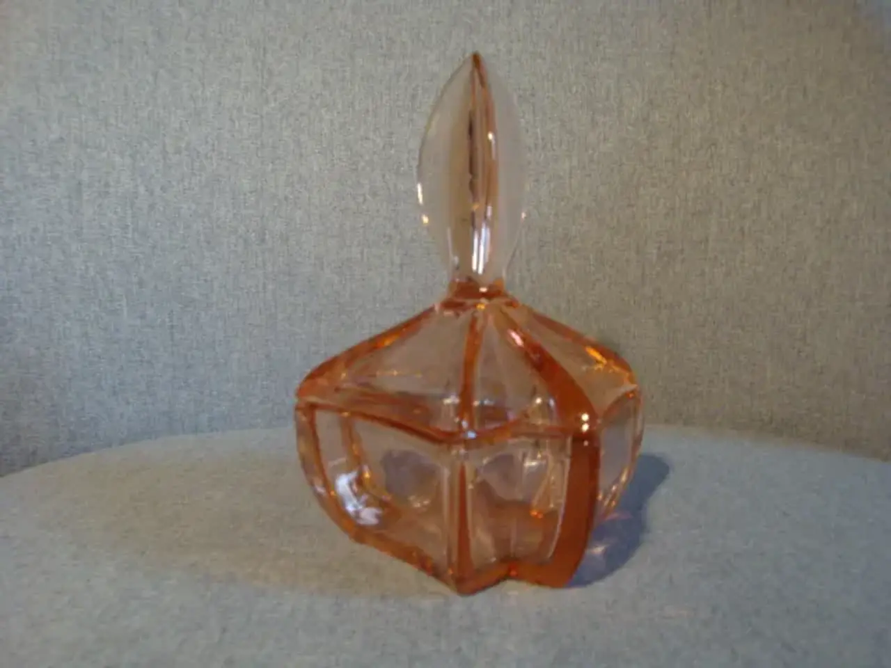 Billede 1 - Elegant rosa glas Bonbonniere