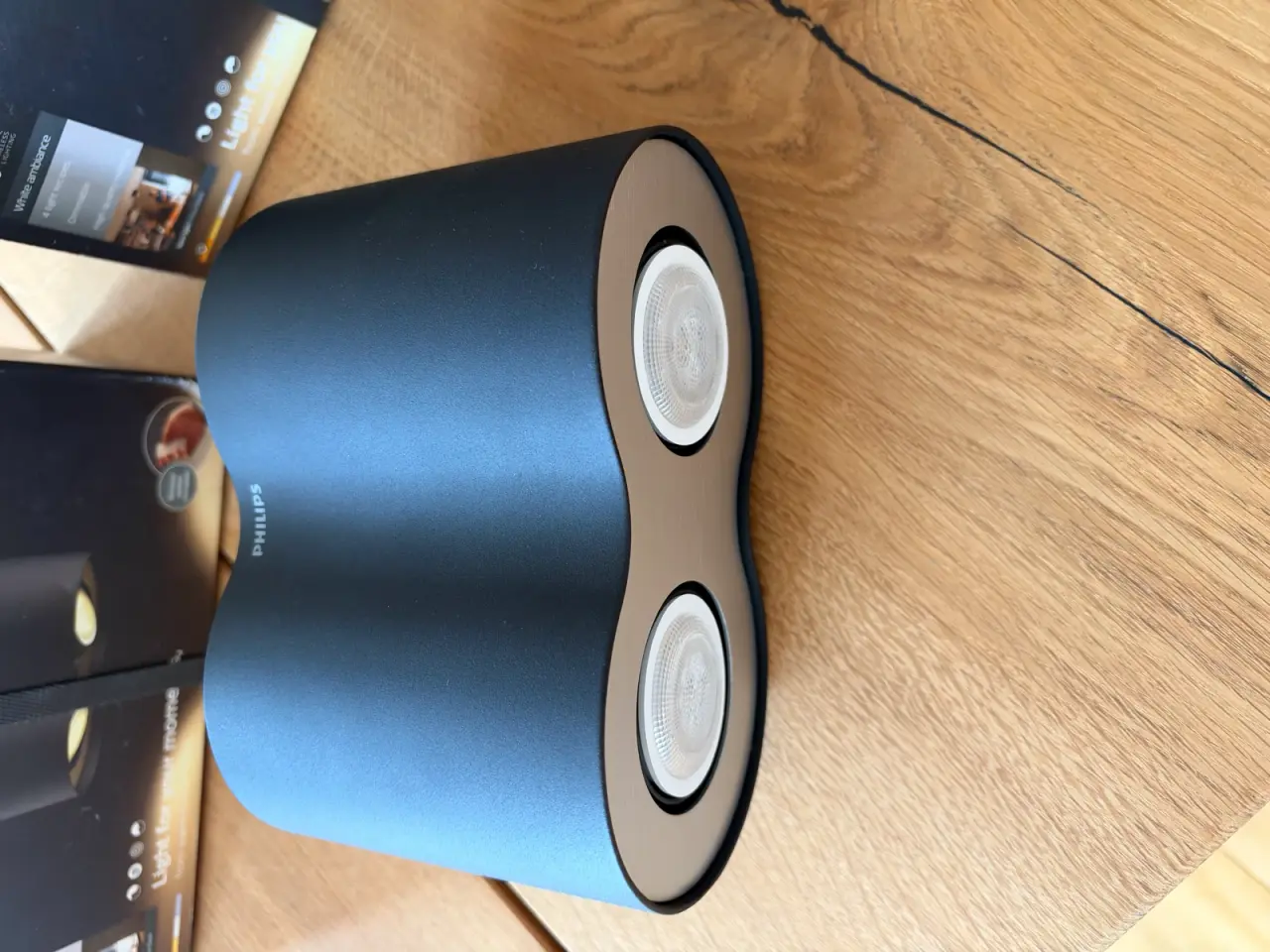 Billede 2 - Philips Hue pillar dobbeltspot I sort