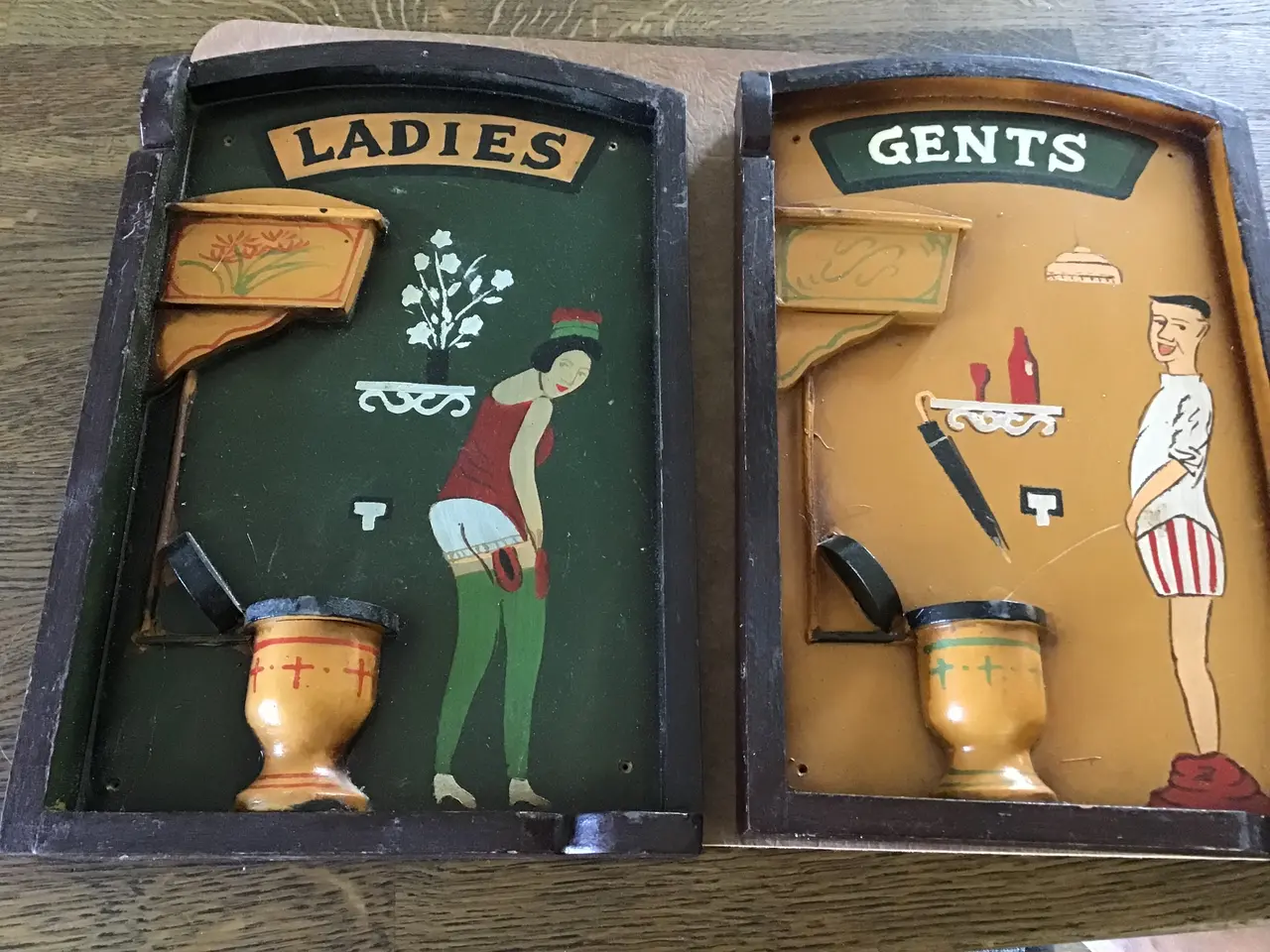 Billede 1 - Toiletskilte, vintage.