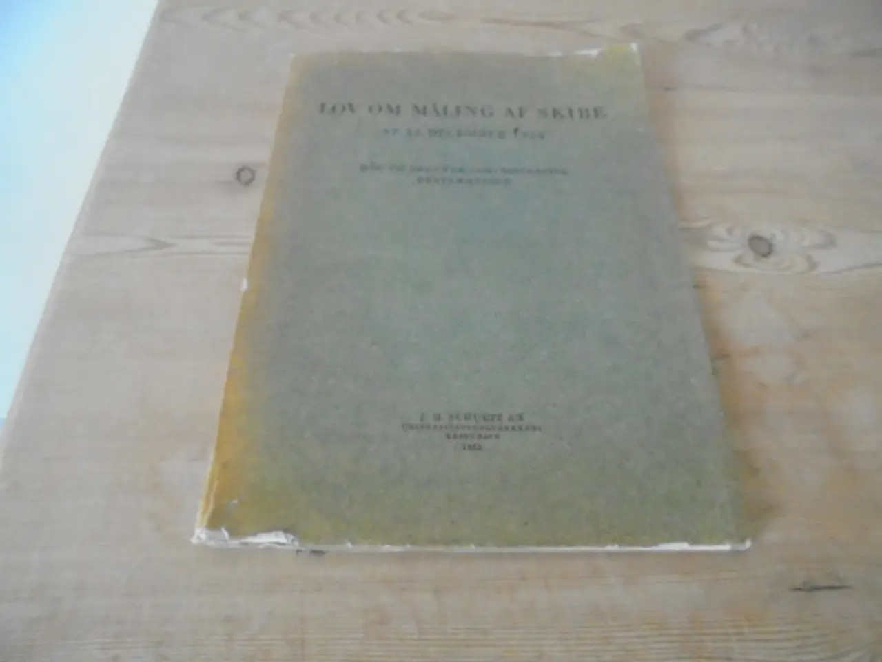 Billede 1 - Lov om måling af skibe af 22. december 1954