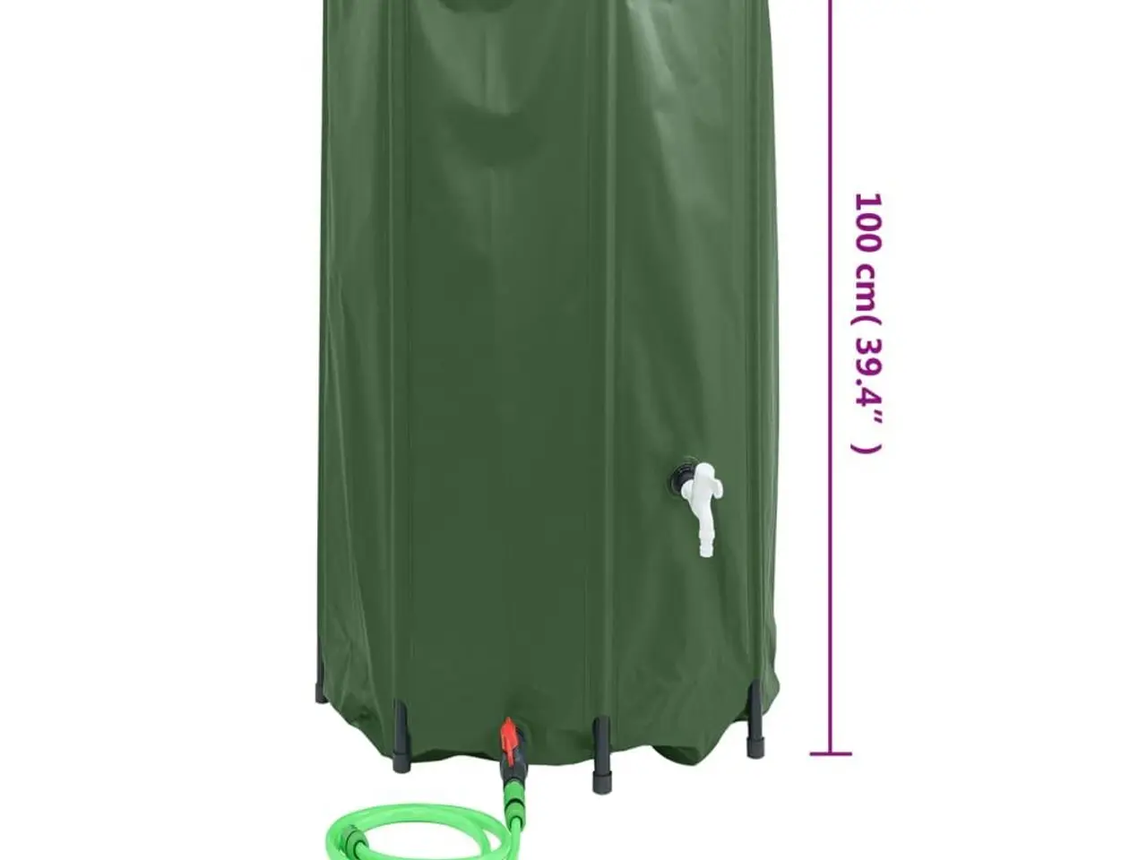 Billede 9 - Vandtank med hane sammenfoldelig 380 l PVC
