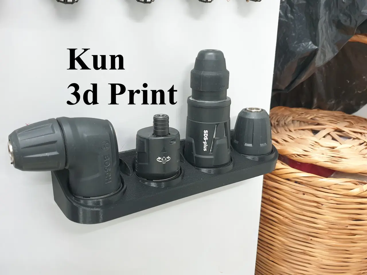 Billede 1 - Blå Bosch 18v Flexiclick – adapter holder
