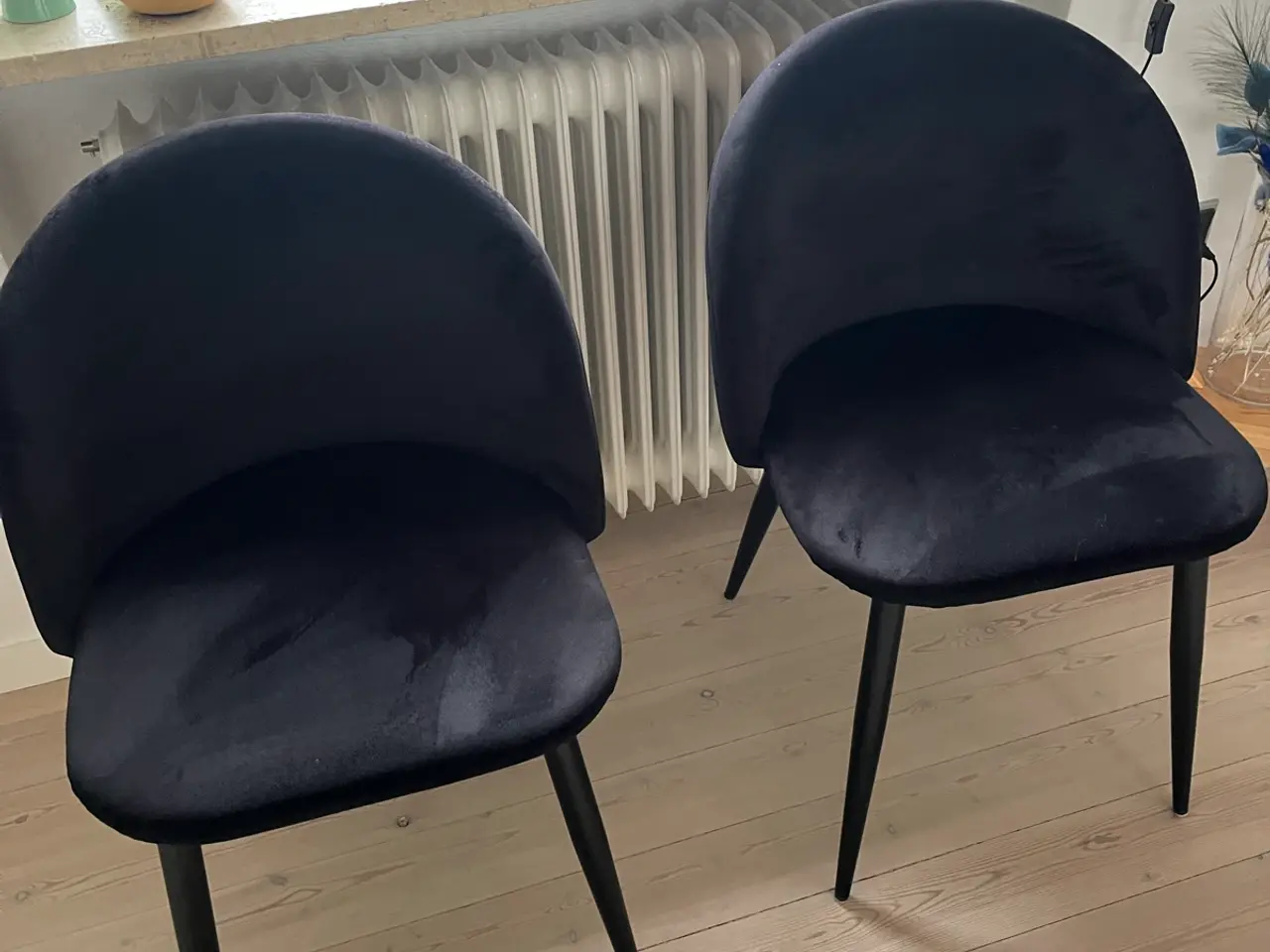Billede 1 - Velur spisebordsstole