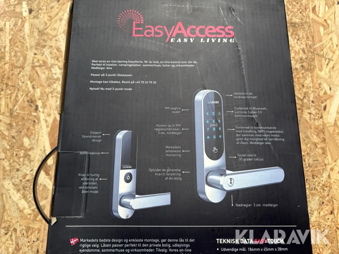 Billede 6 - Dørhåndtag EasyAccess 903 med kode, kort og nøgle