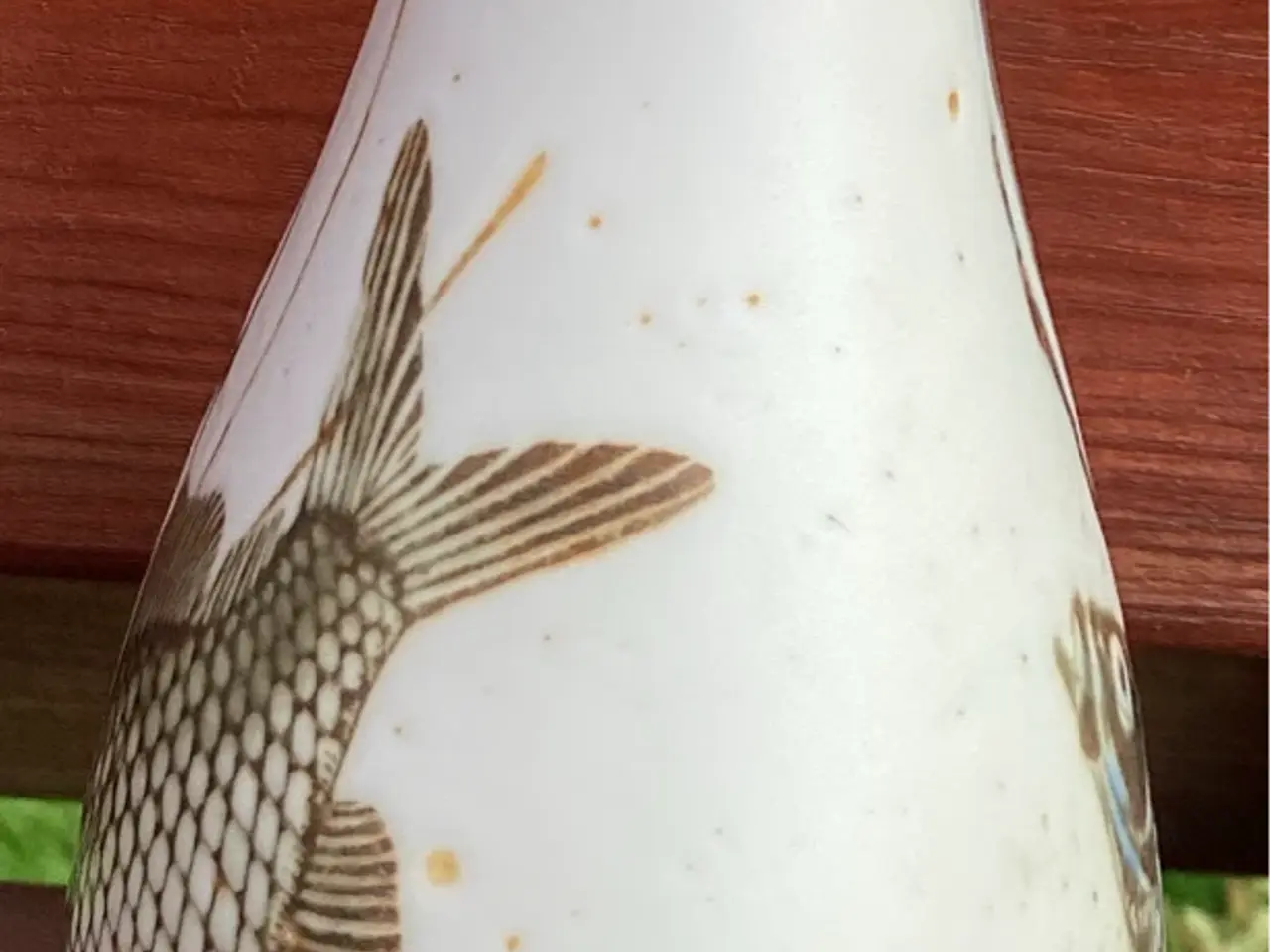 Billede 4 - Royal Copenhagen vase med fiskemotiv
