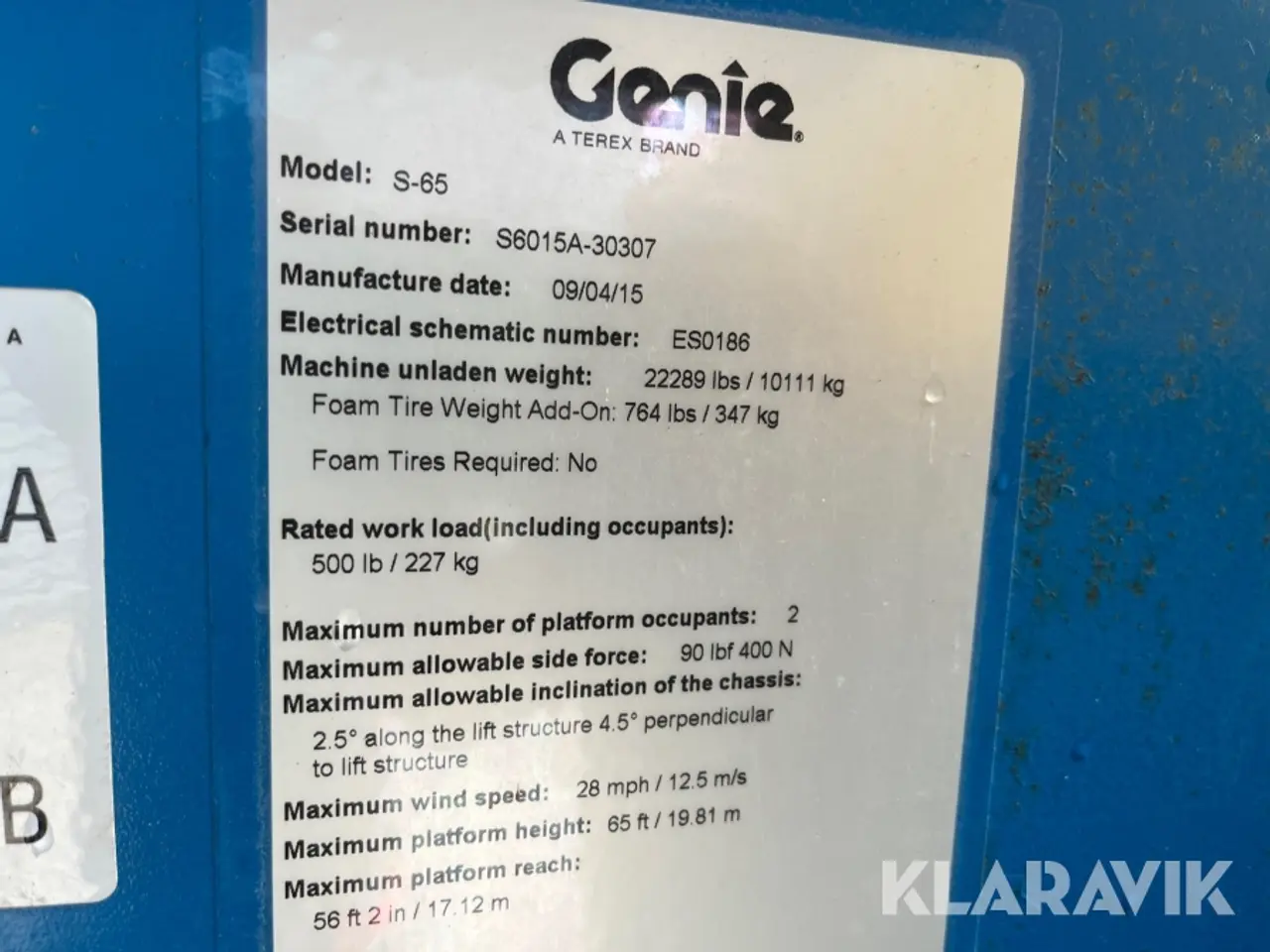 Billede 9 - Bomlift Genie S-65 22meter