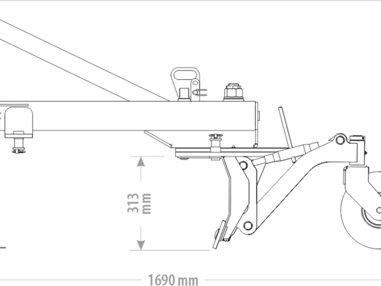 Billede 2 - FK Machinery Skraberblad til traktor bagende Super let 160cm