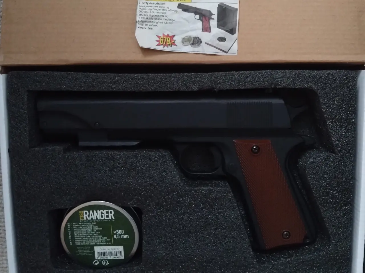 Billede 1 - Luft Pistol sæt - incl diverse tilbehør