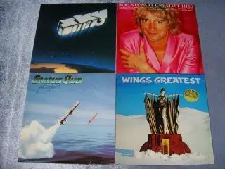 Sky / Status Quo / Rod Stewart / Wings på LP