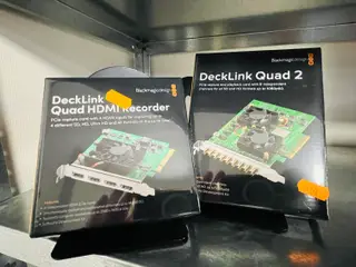 2 stk. PCIe capture card BLACKMAGIC