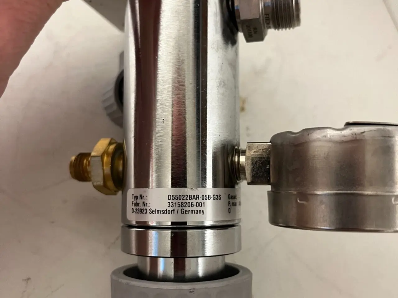 Billede 7 - TESCOM D55022BAR-05B-G3S Pressure Regulator Gauge