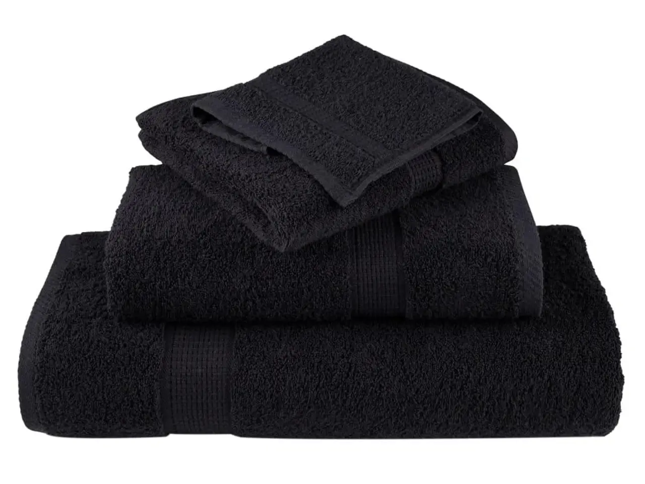 Billede 4 - Håndklæder SOLUND 4 stk. Premium 50x100 cm 600 g/m2 sort