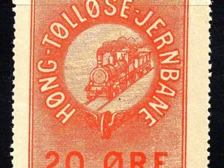 Høng - Tølløse Jernbane - Godsfrimærke - 20 Øre - Ustemplet