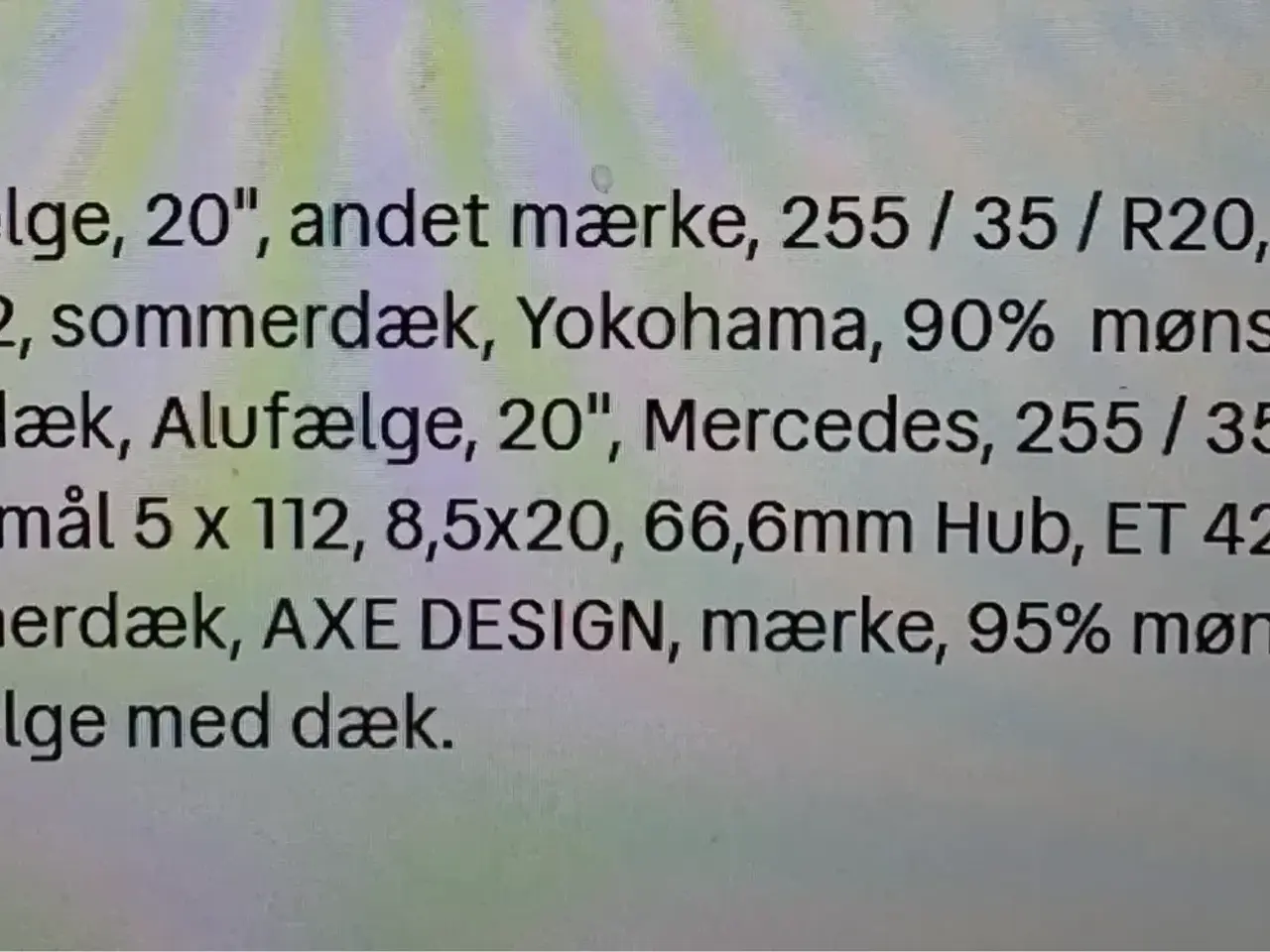 Billede 14 - Mercedes 20 tommer fælger 