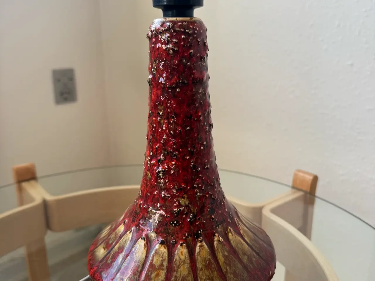 Billede 1 - Retro keramik bordlampe