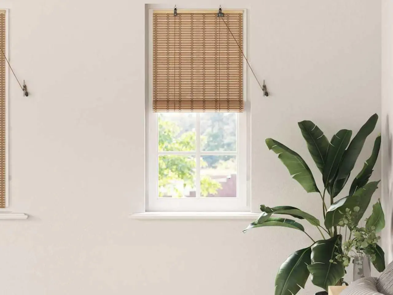 Billede 1 - Rullegardin Andet Lys Brun 60 x 160 cm Bambus