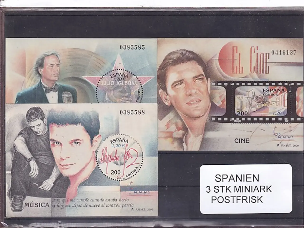 Billede 1 - Spanien. - 3 Miniark - Postfrisk