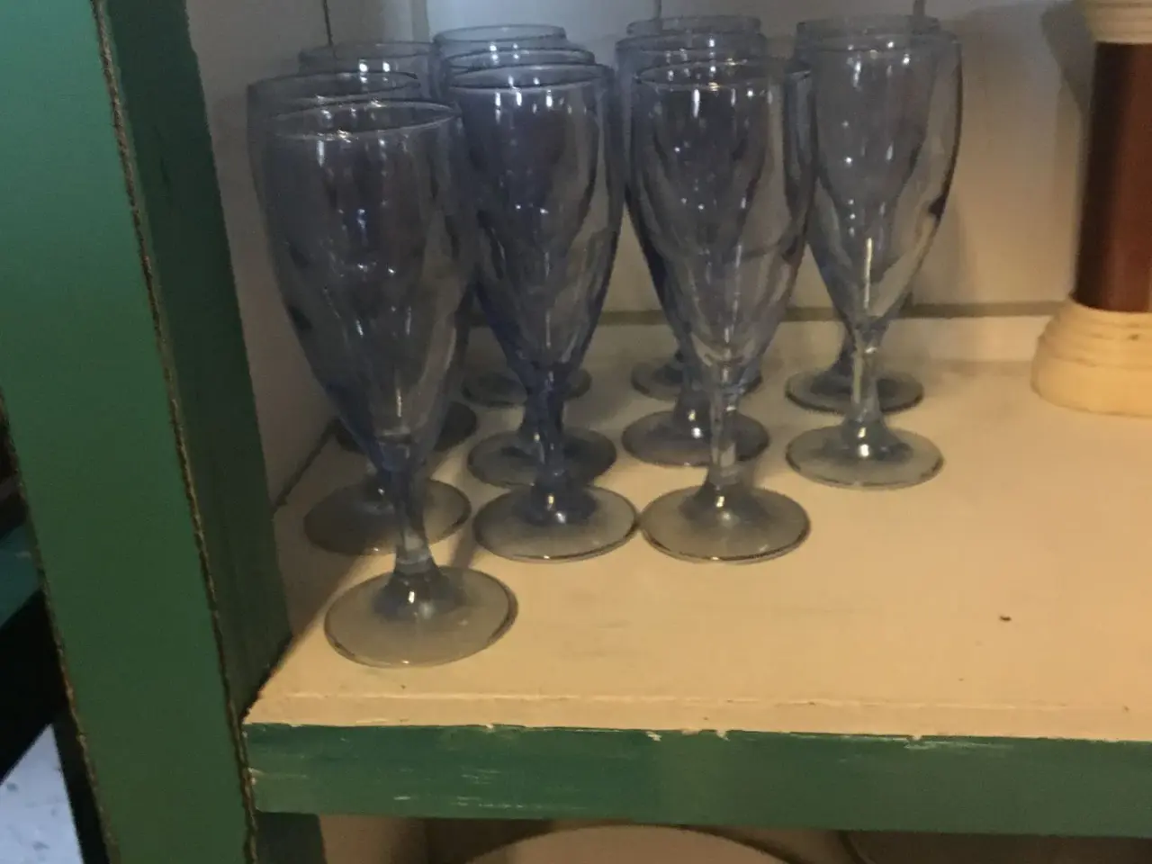 Billede 2 - Blå champagne glas