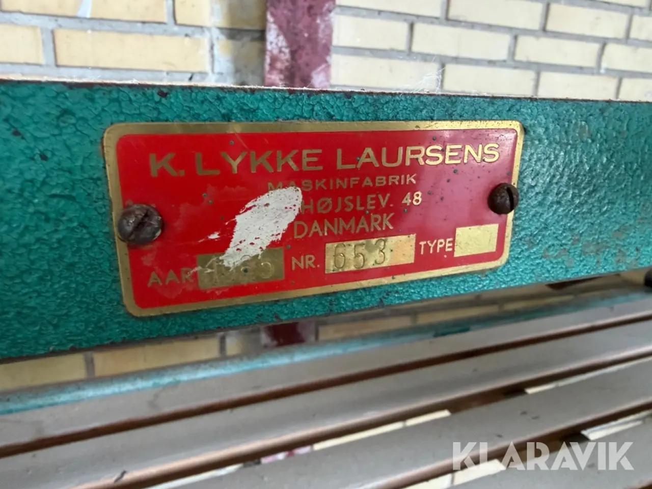 Billede 5 - Båndpudser K. Lykke Laursens Maskinfabrik - 1 styk