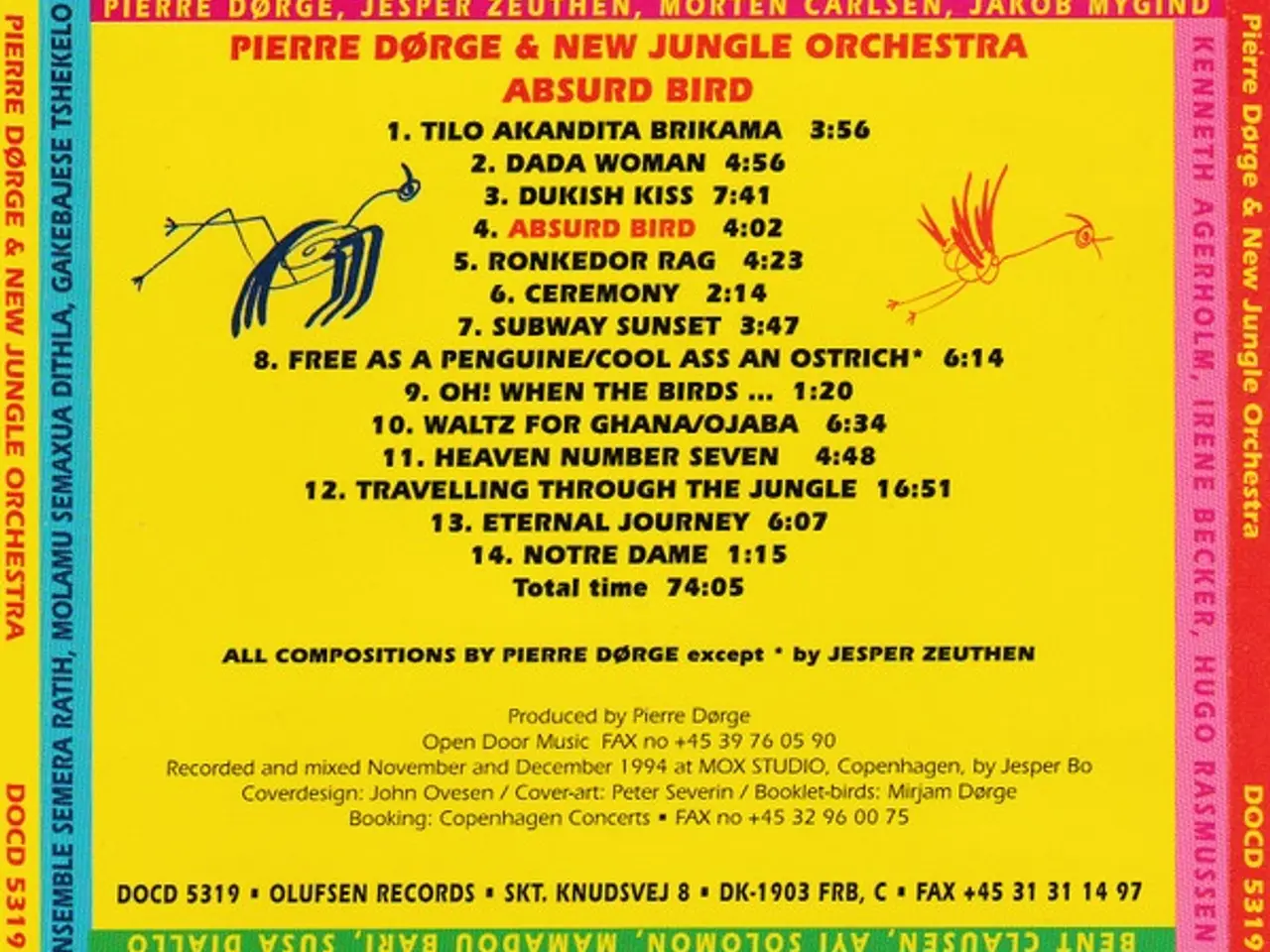 Billede 2 - Pierre Dørge & New… – Absurd Bird – CD