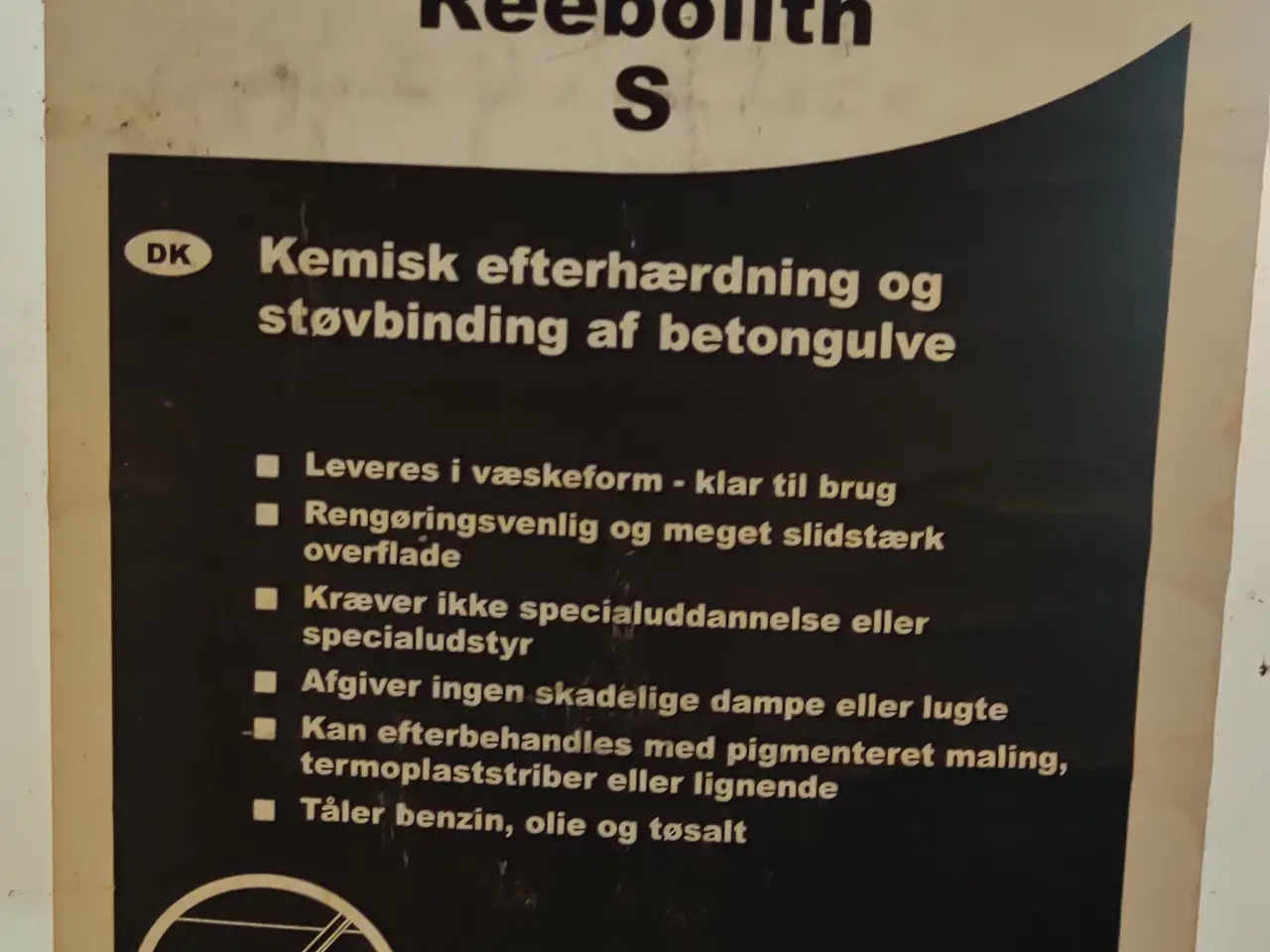 Billede 1 - Fosroc Reebolith S støvbinder