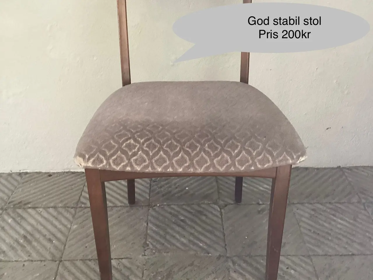 Billede 1 - Spisebords stol retro