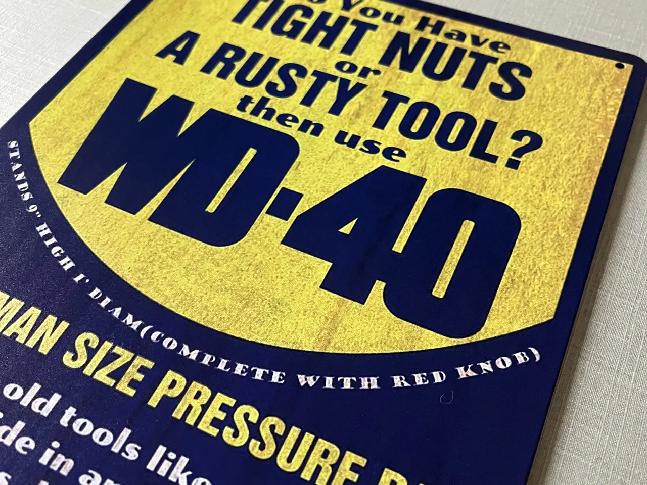 Billede 2 - WD40 metalskilt