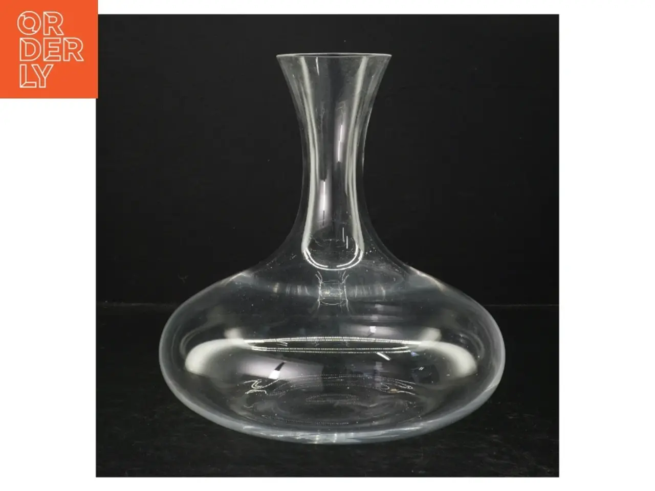 Billede 1 - Gennemsigtig glaskaraffel (str. 22 cm)