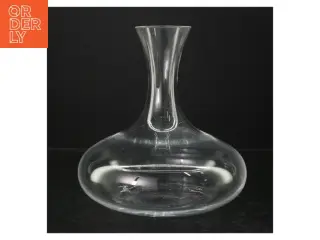 Gennemsigtig glaskaraffel (str. 22 cm)