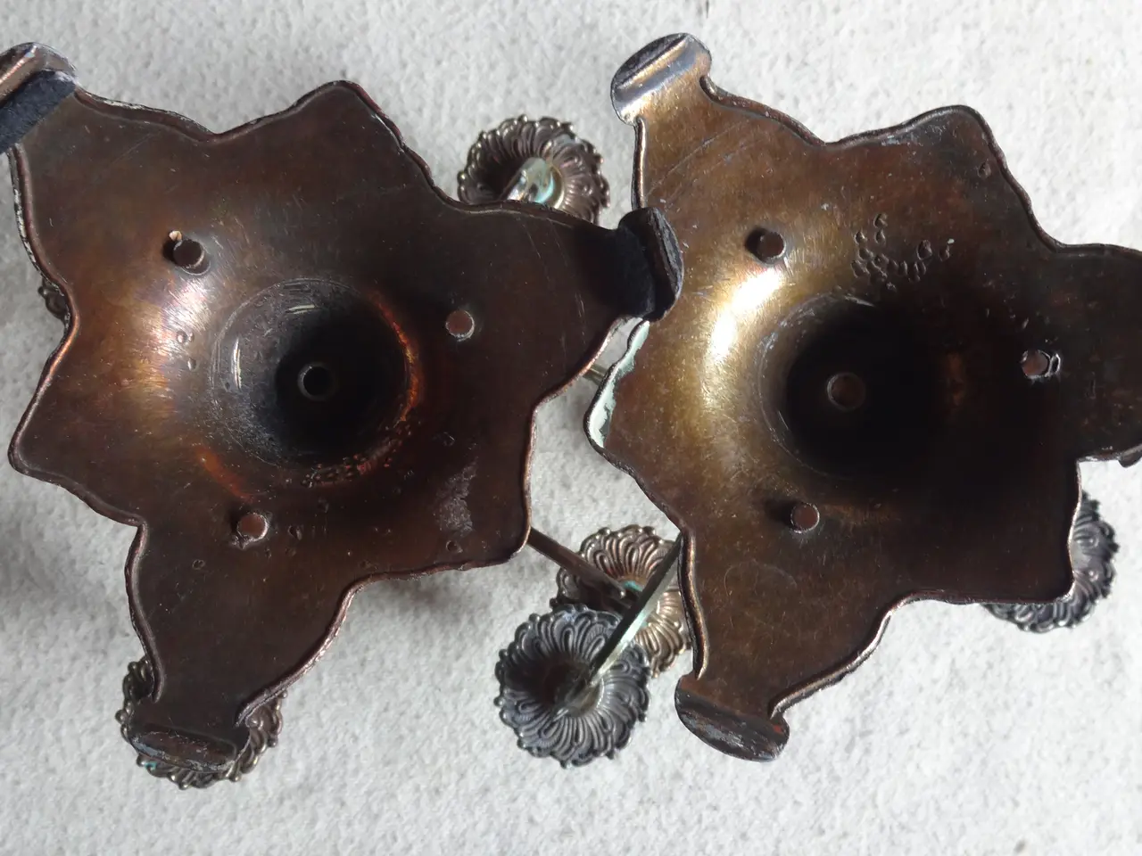 Billede 6 - Kandelaber/lysestage. Bronze.