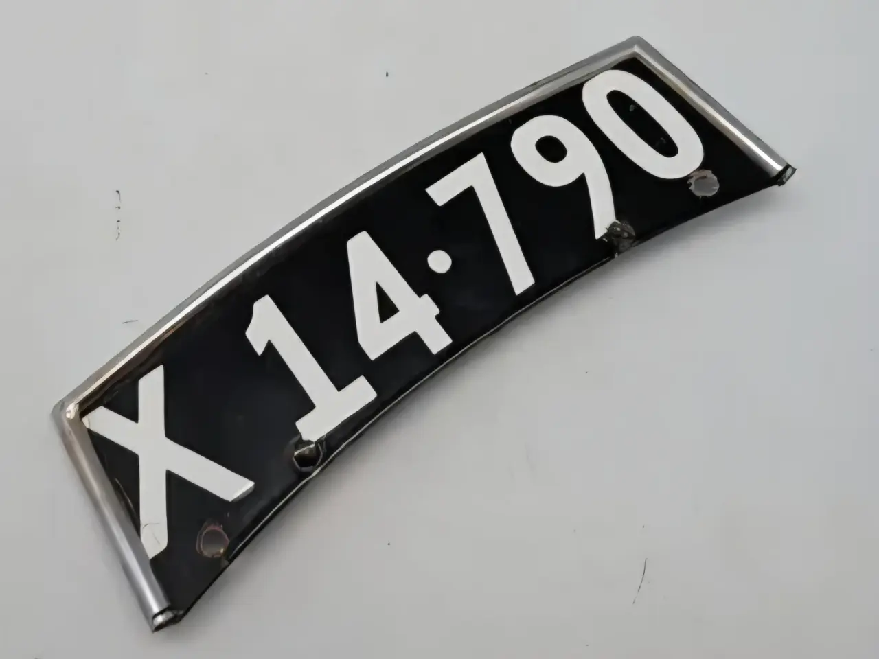 Billede 1 - Original Dansk vintage nummerplade til motorcykel
