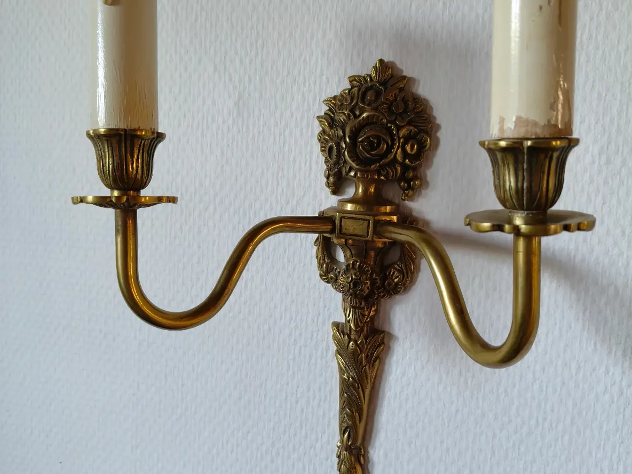 Billede 1 - Messing væg lampe
