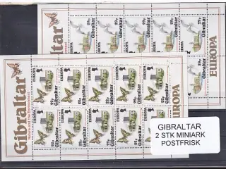 Gibraltar - Europa 86 - 2 Miniark - Postfrisk