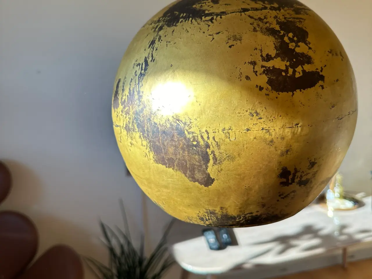 Billede 2 - Ægte Java kobber Lampe