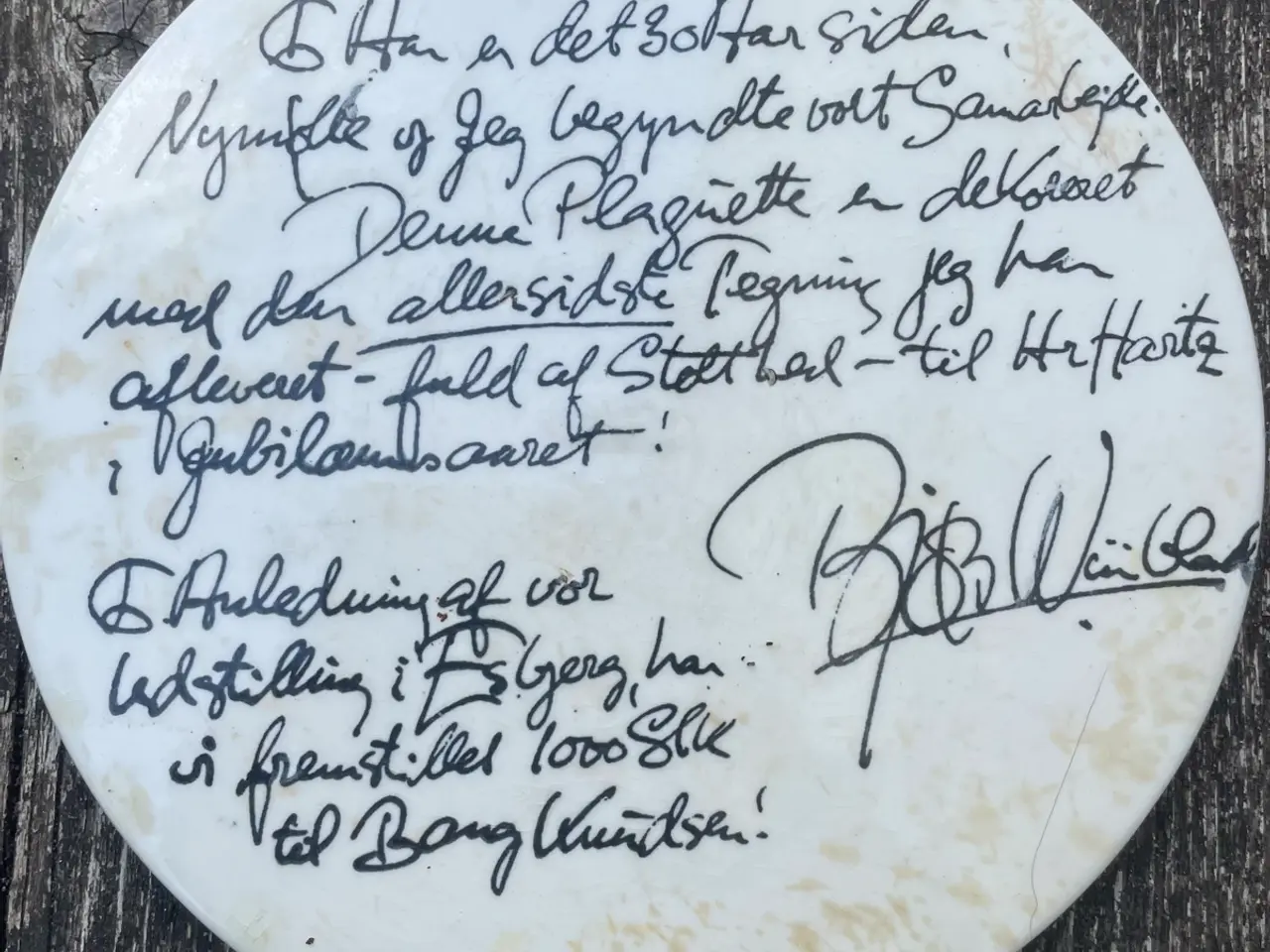 Billede 2 - Bjørn Wiinblad Plakette 1976