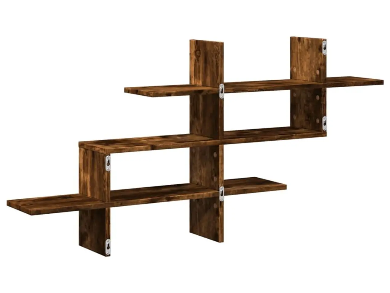 Billede 6 - Væghylde 124,5 x 18 x 60,5 cm - røget egetræsfinish