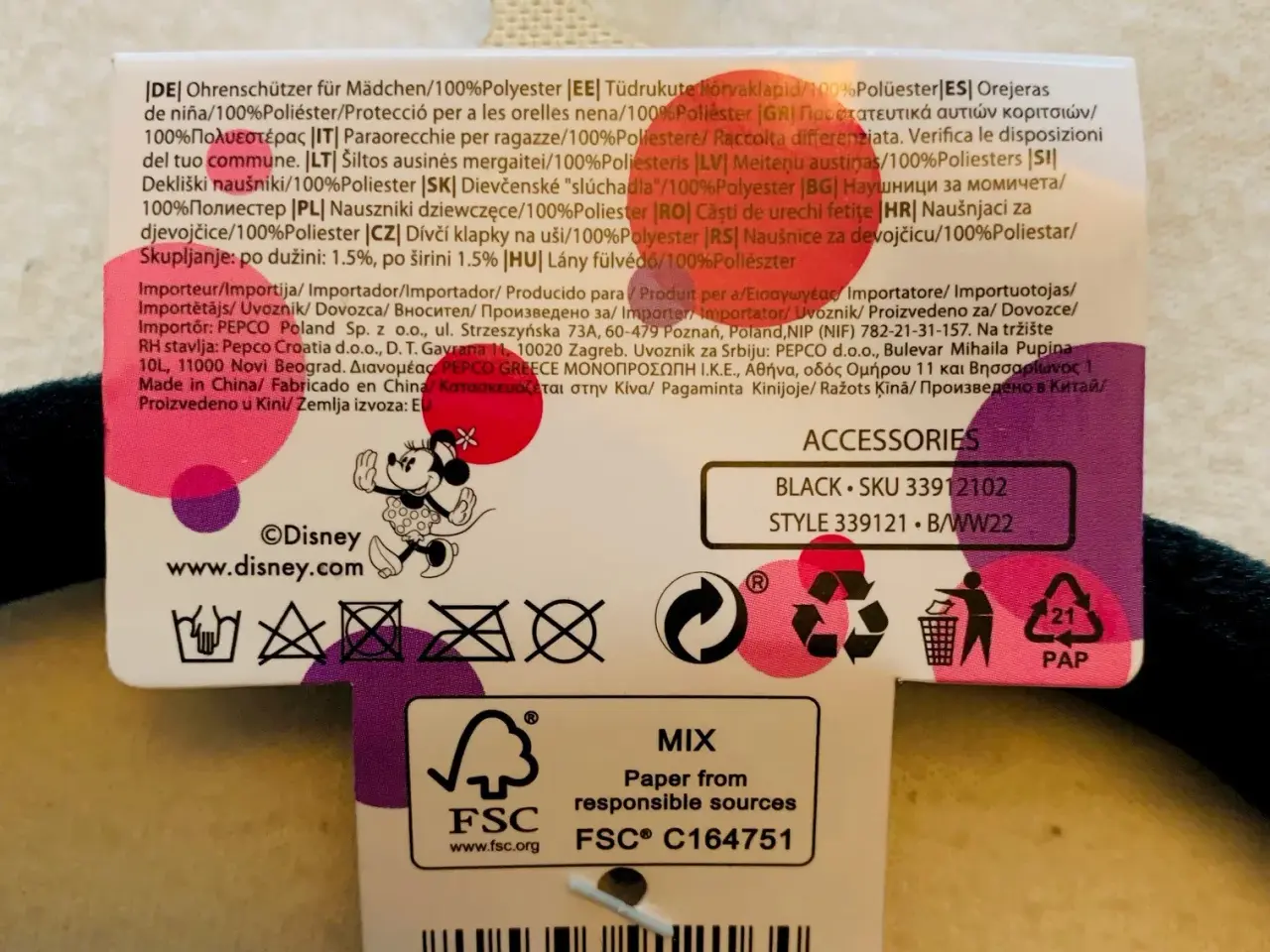 Billede 3 - Nye Minnie Mouse ørevarmere