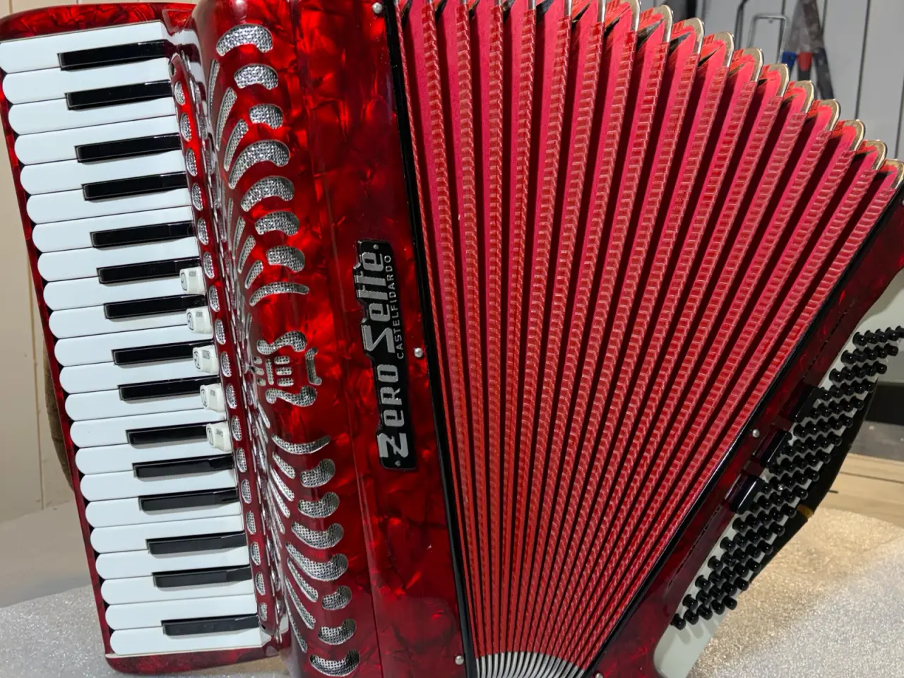 Billede 1 - Rød Zero Sette B.13 – italiensk pianoharmonika
