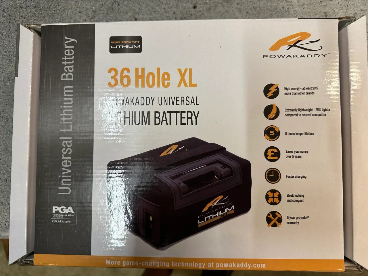 Billede 1 - POWAKADDY XL Lithium Golf batteri NYT!