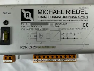 Michael Riedel RDRKS 20 24VDC 20A strømforsyning